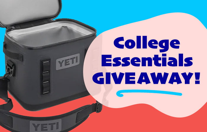 College Essentials Giveaway for a YETI soft cooler