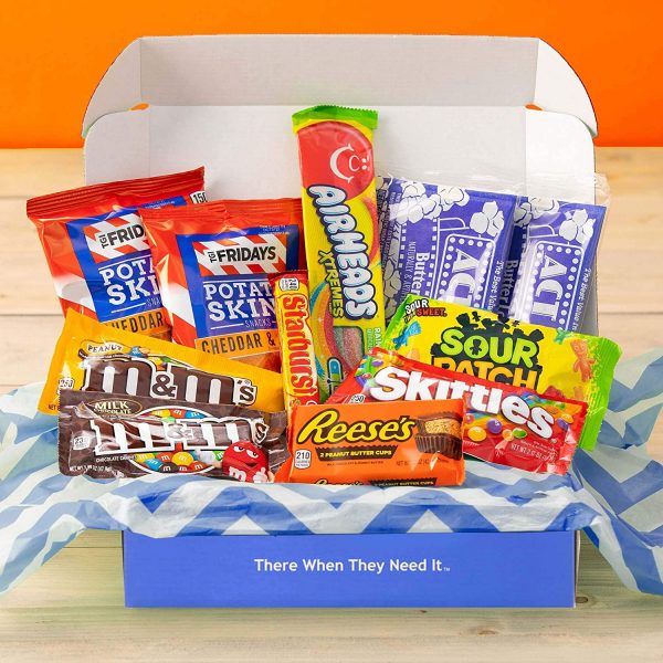 My College Crate Candy & Snack Box Ultimate Snack Care Package for College ... 